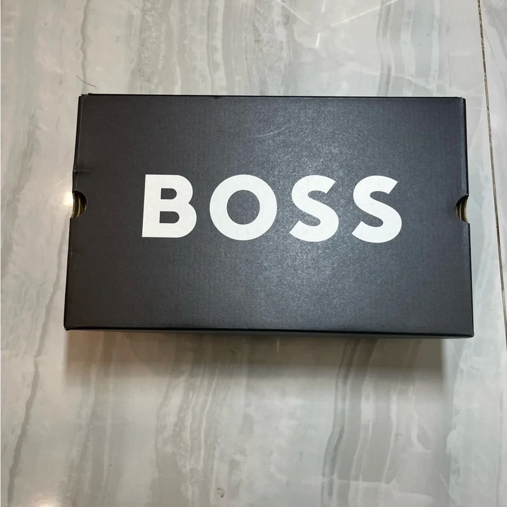 Empty BOSS Hugo Boss Shoe Box Large Black with Original Tissue Paper